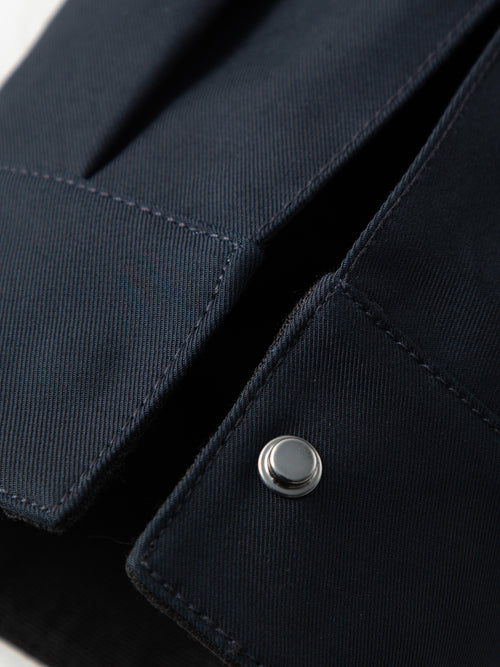 Load image 1 in gallery view. Cotton Drop-Shoulder Lapel Jacket
