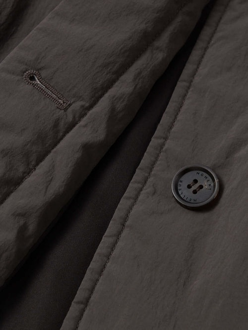 Load image 1 in gallery view. Crewneck Padded Jacket in Sheep Wool