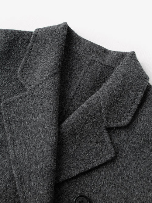 Load image 1 in gallery view. Tailored Wool Pea Coat - MEILLEUR MOMENT OFFICIAL STORE NEW YORK 