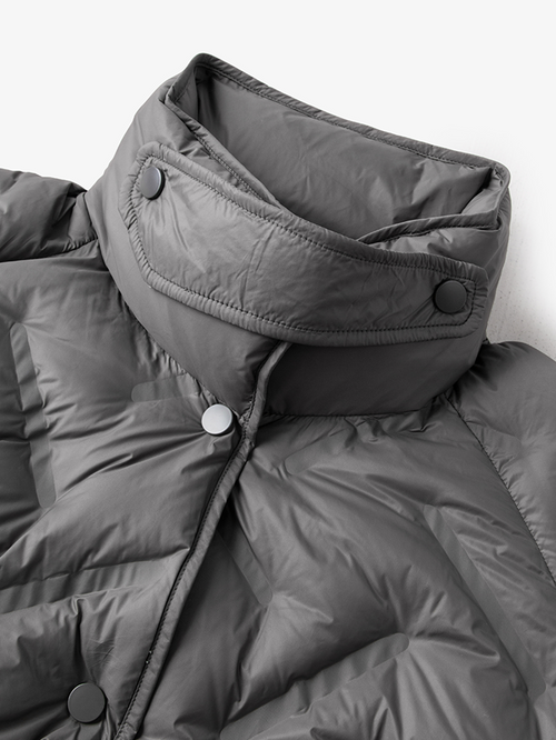 Load image 1 in gallery view. Midi Quilted Down Jacket - MEILLEUR MOMENT OFFICIAL STORE NEW YORK 