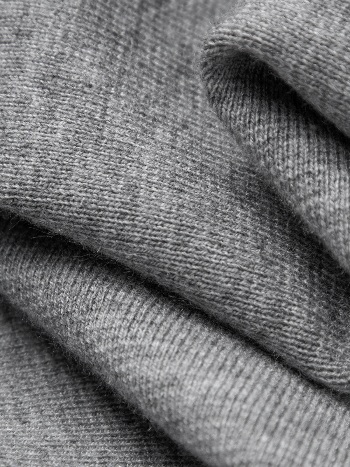 Collarless Wool Blend Cardigan