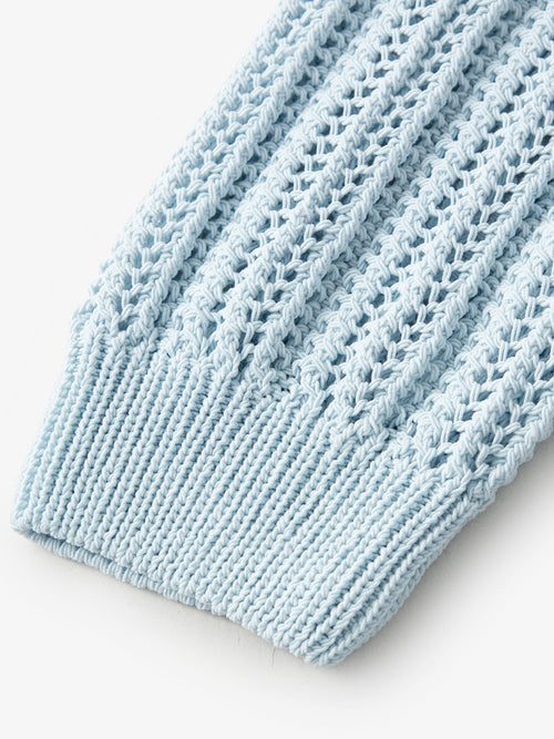 Load image 1 in gallery view. Crew-Neck Cable Knit Sweater