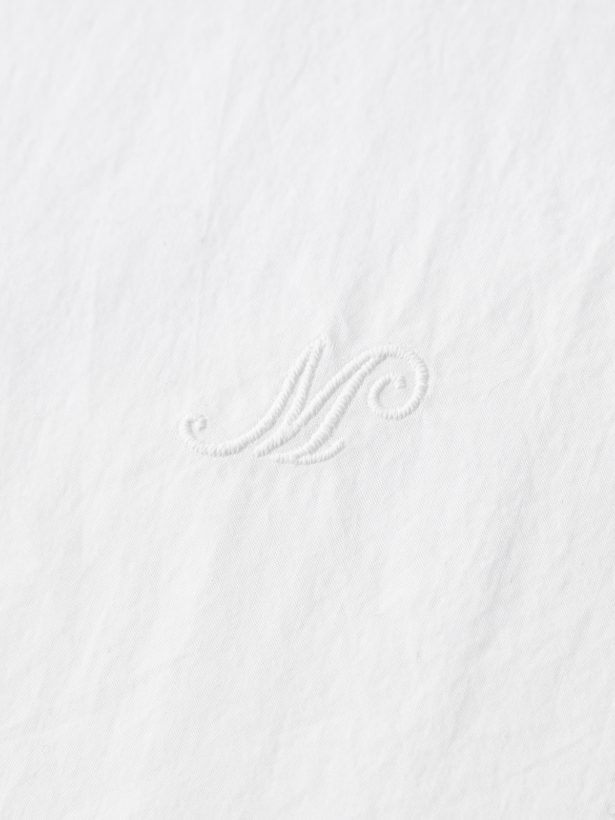 Pure Cotton V-Neck White Shirt
