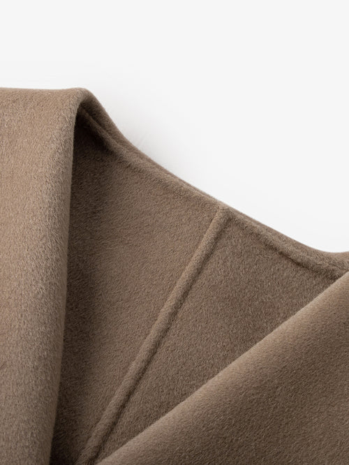 Load image 1 in gallery view. Large Lapel Wool Cashmere Hooded Coat - MEILLEUR MOMENT OFFICIAL STORE NEW YORK 