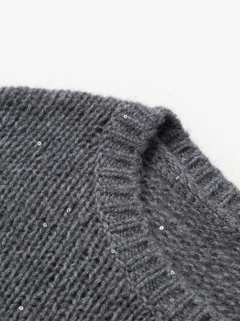 Cashmere Tiny Sequins Sweater