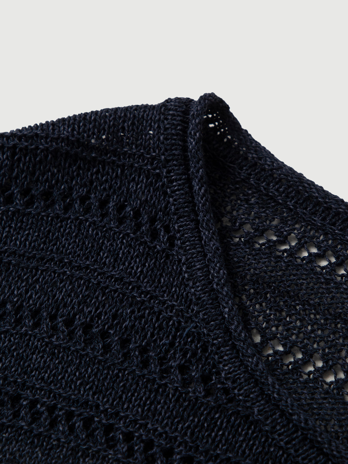 Relaxed-Fit Drop-Shoulder Lightweight Stripe Crewneck Sweater