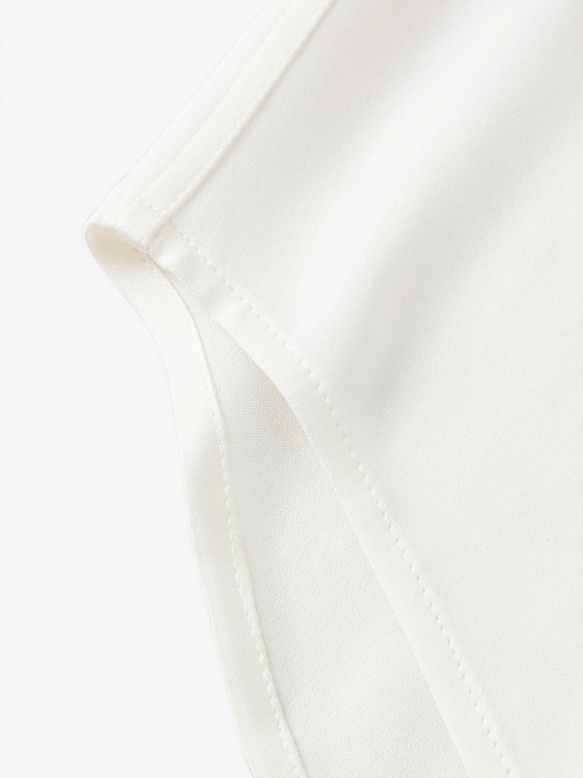 Sleeveless Silk Shirt Top