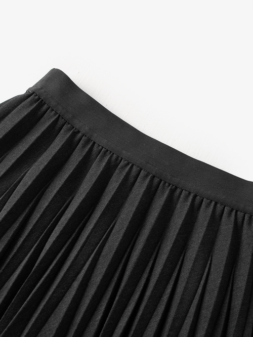 Load image 1 in gallery view. Viscose Flounce Midi Skirt