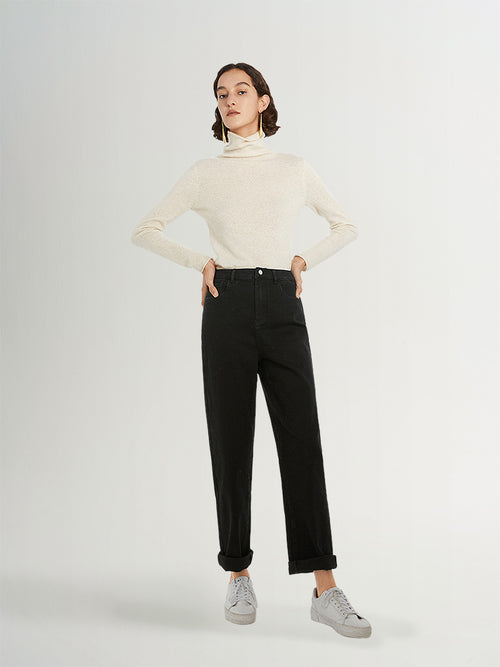 Load image 1 in gallery view. Beige Slim Fit Cashmere Sweater 599A133003Q