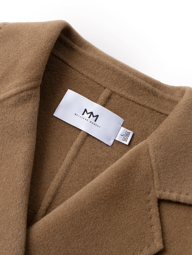 Pure Wool Midi Coat