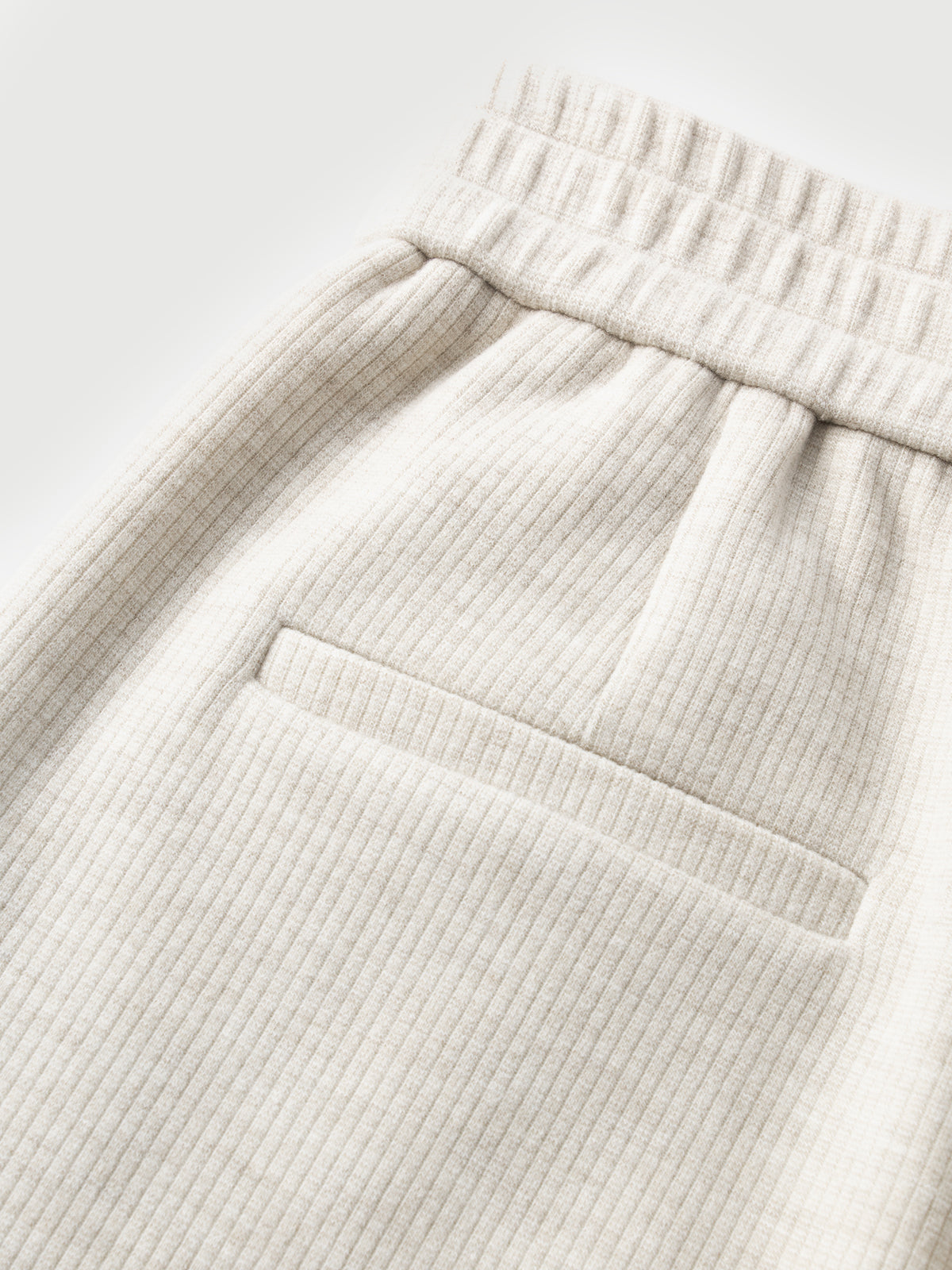 Oatmeal Elastic Waist