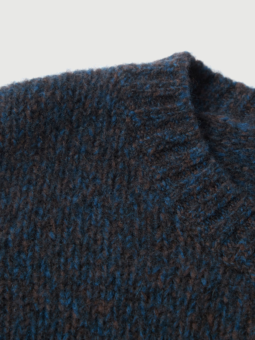 Crewneck Drop-Shoulder Silk-Cashmere Sweater