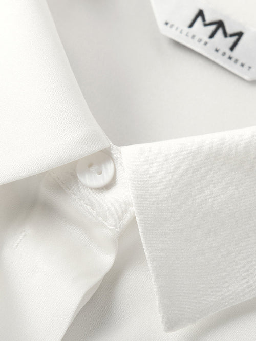 Load image 1 in gallery view. Short Sleeved Silk Shirt