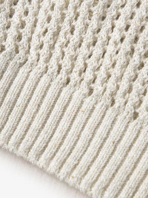 Load image 1 in gallery view. Linen Openwork Sweater