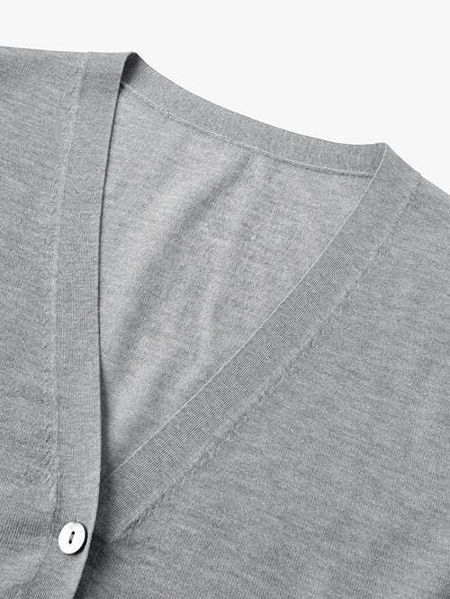 Load image 1 in gallery view. V Neck Thin Cardigan