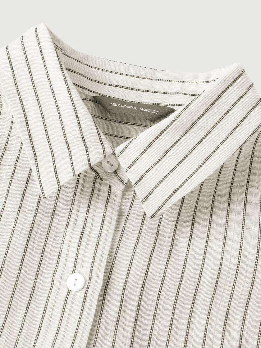 Pinstriped Cotton Shirt