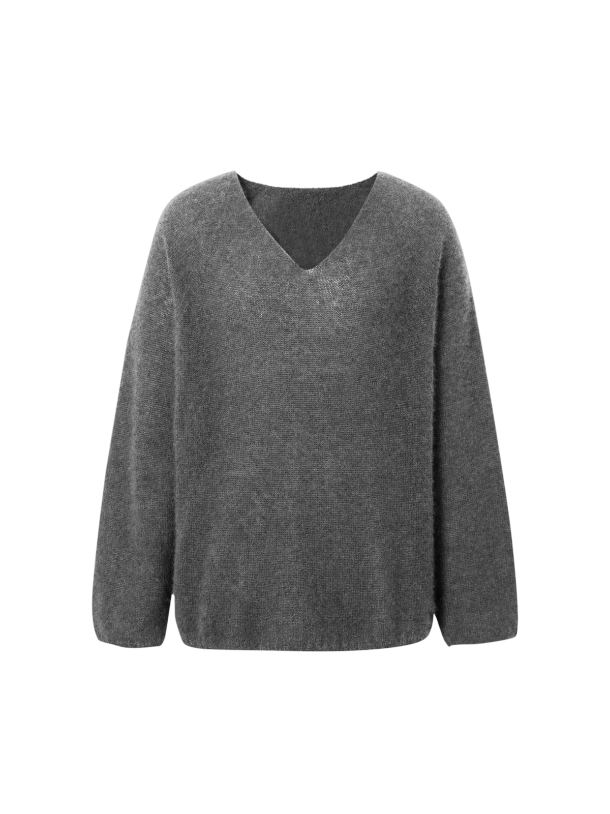 Relaxed V-Neck Raglan Sweater