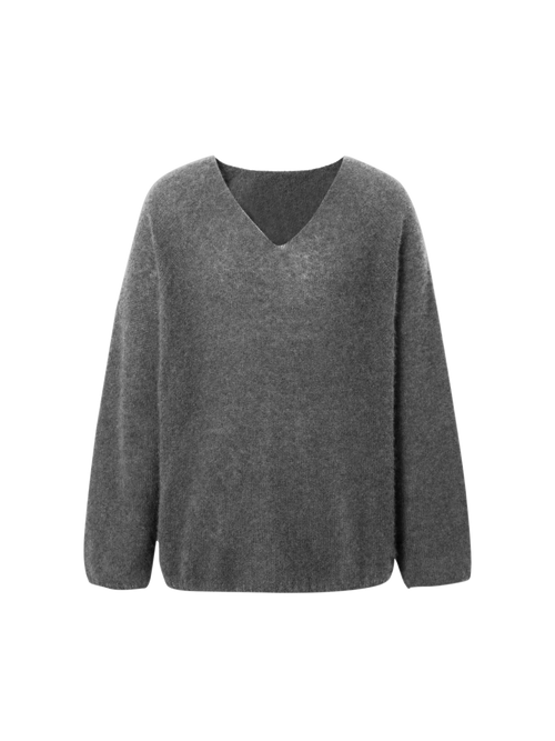 Load image 1 in gallery view. Relaxed V-Neck Raglan Sweater