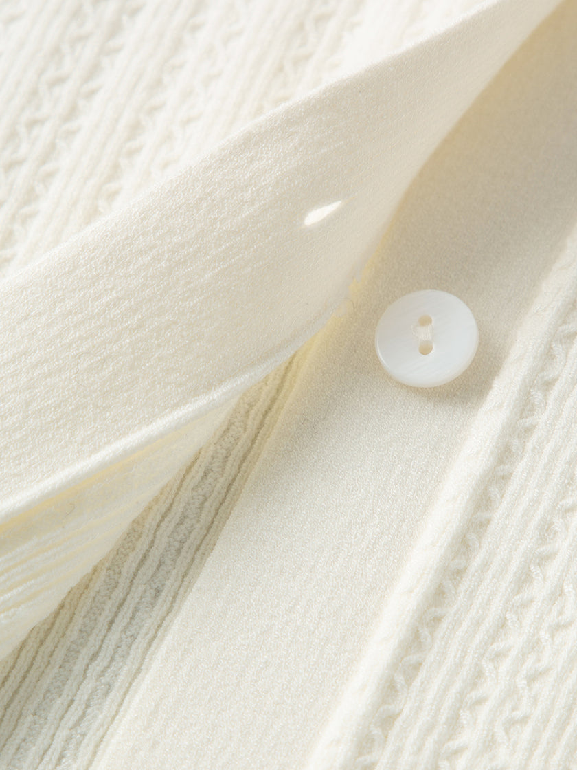 Viscose Fine-Knit Cardigan