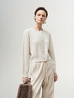 Cable Knit Cashmere Cardigan