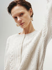 Cable Knit Cashmere Cardigan