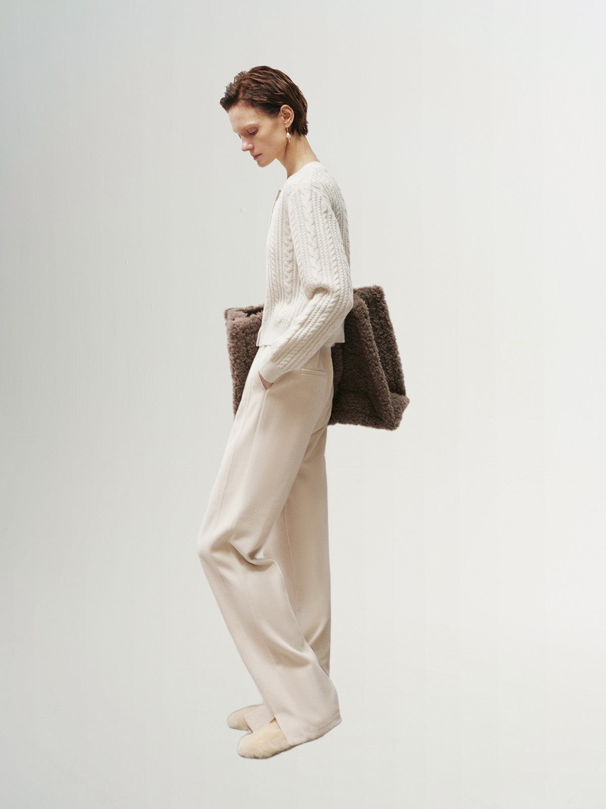 Cable Knit Cardigan 5F1230401