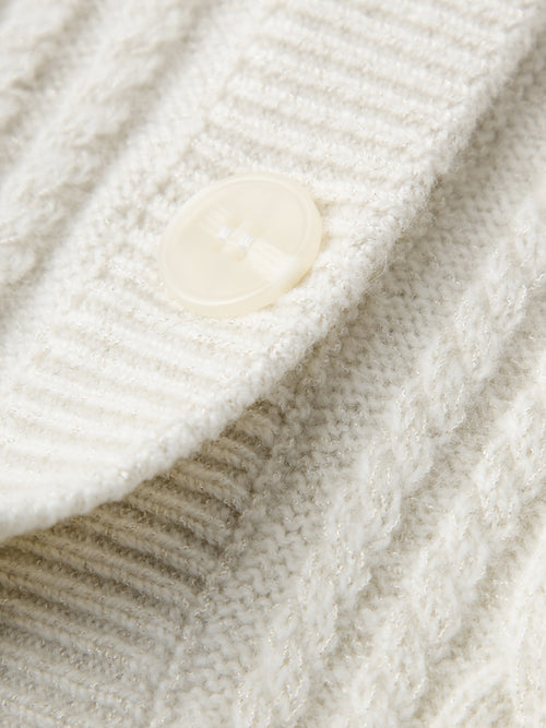 Load image 1 in gallery view. Cable Knit Cardigan 5F1230401