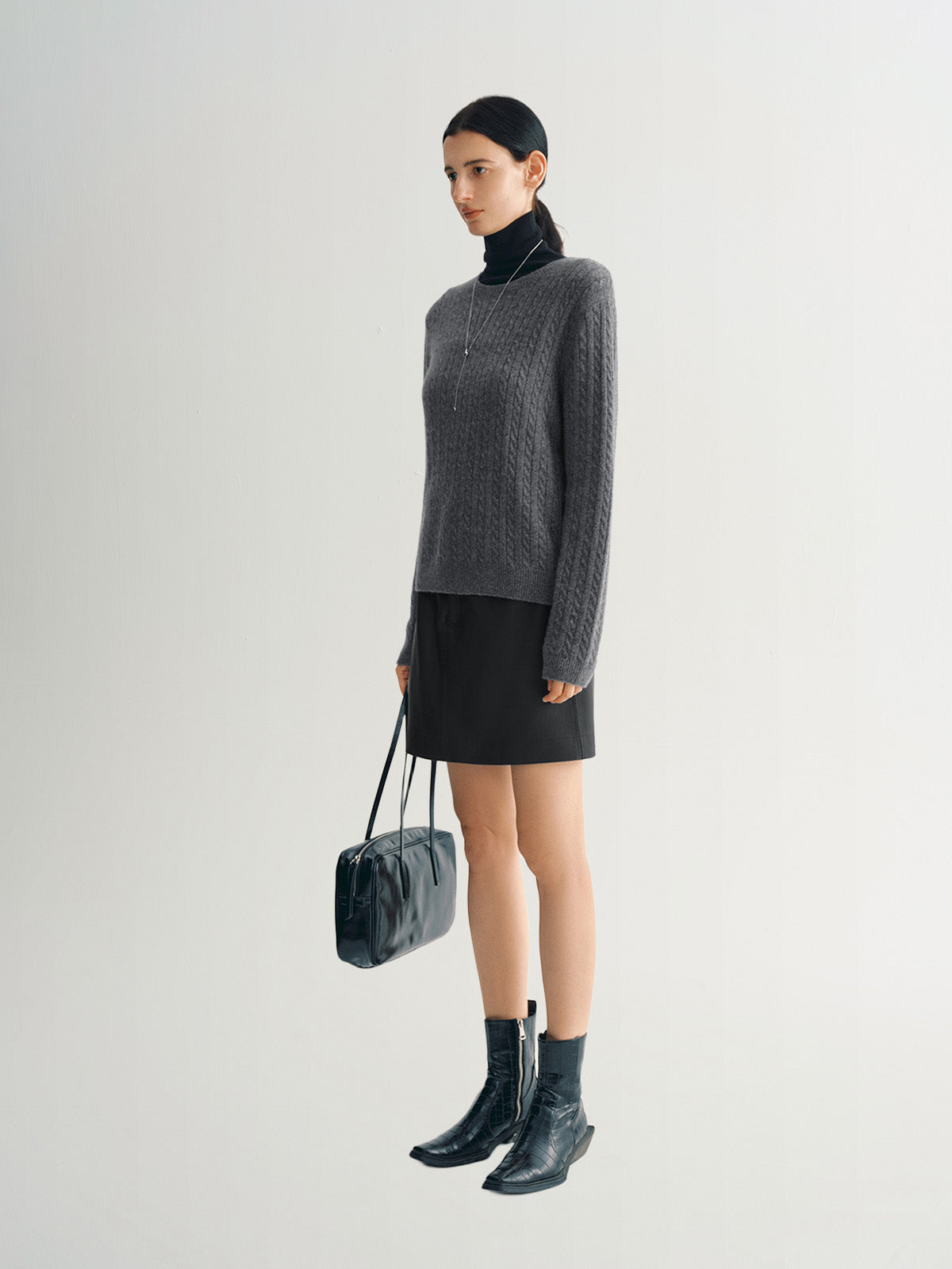 Cashmere Blend Crew-Neck Sweater