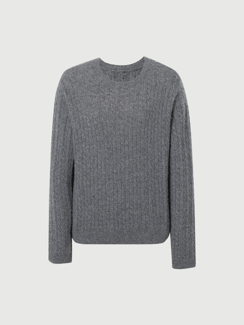 Load image 1 in gallery view. Cashmere Blend Crew-Neck Sweater
