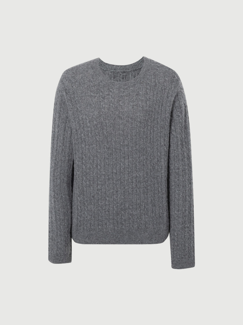 Cashmere Blend Crew-Neck Sweater