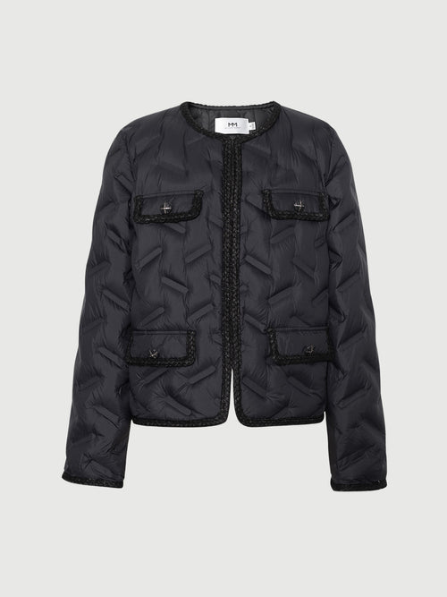 Load image 1 in gallery view. Light Tweed Down Jacket