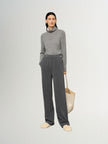 Straight Elastic Trousers