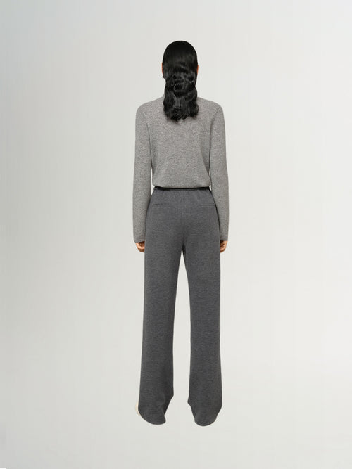 Load image 1 in gallery view. Straight Elastic Trousers