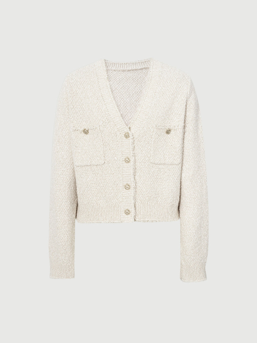 Fluffy Knit Cardigan