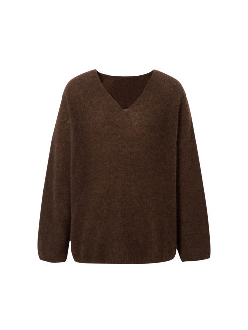 Load image 1 in gallery view. V-Neck Relaxed Silk-Cashmere Sweater