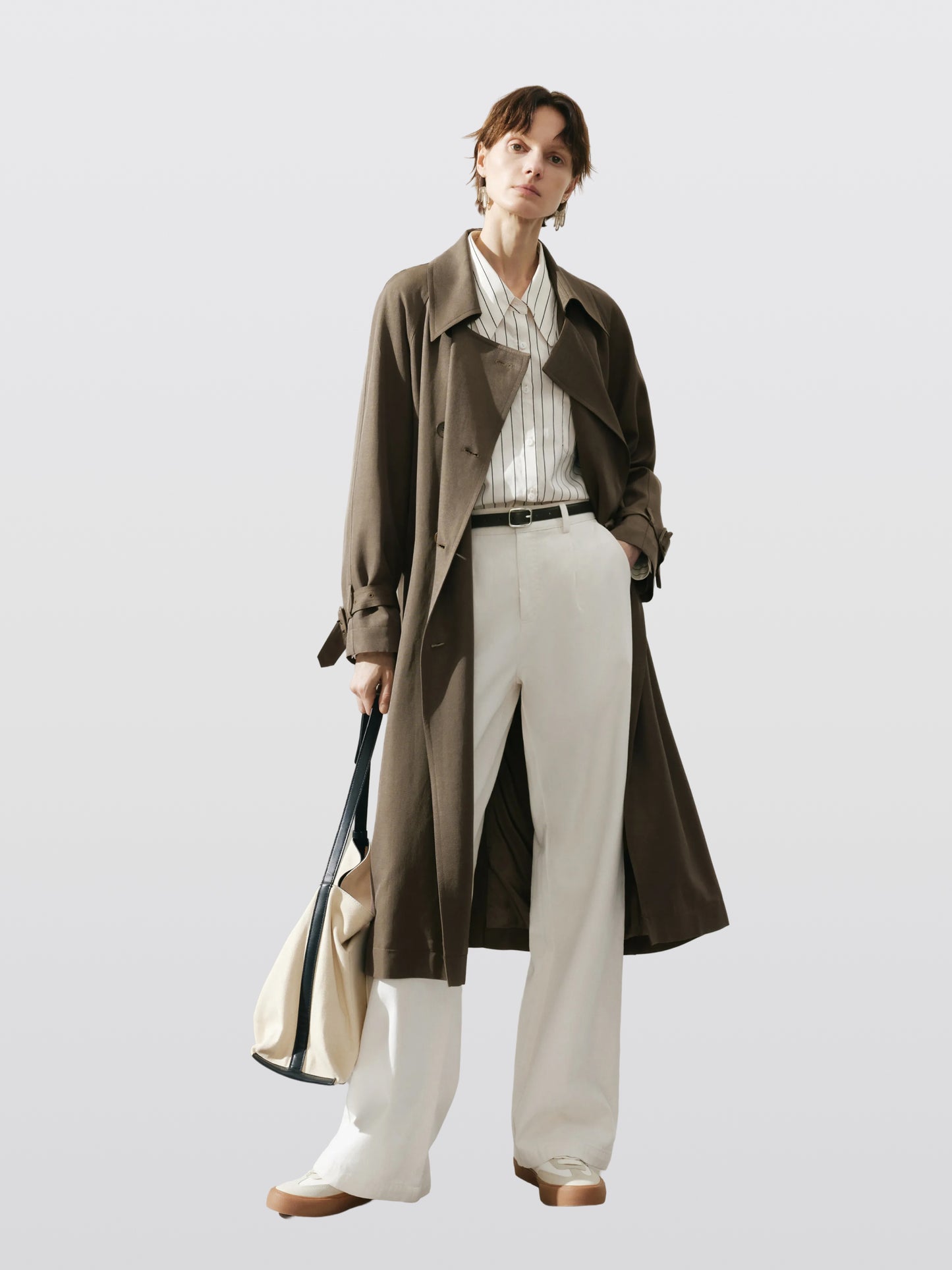 Acetate Lyocell Trench Coat