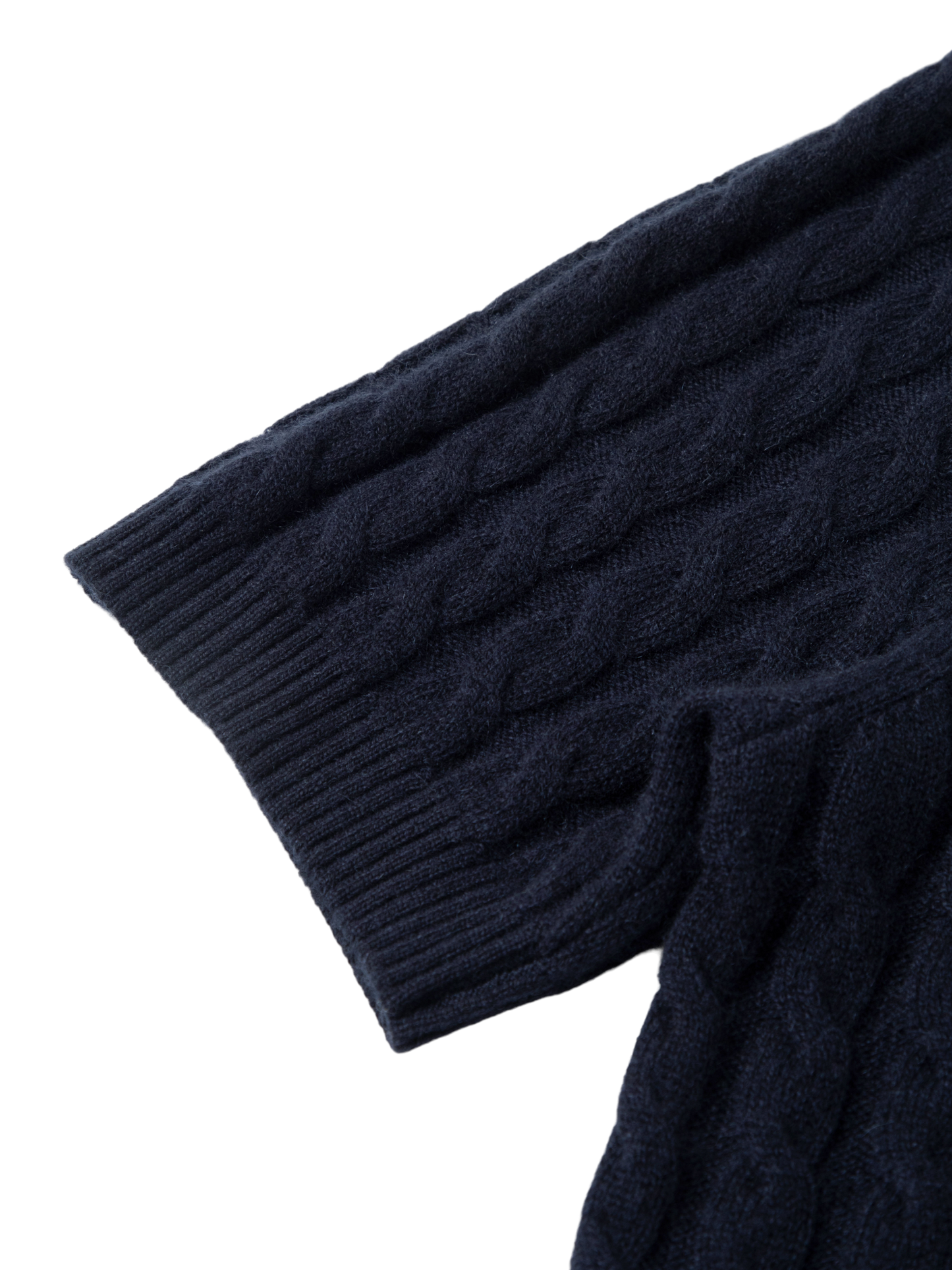 Pure Cashmere Cable-Knit Short Sleeve Polo