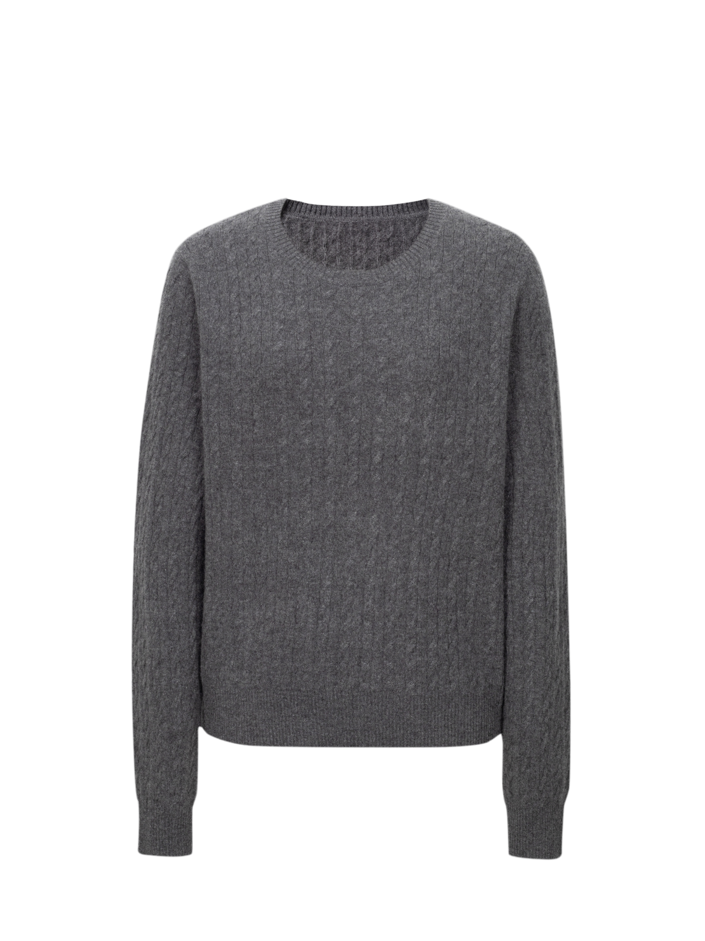 Textured Cashmere Crewneck Sweater