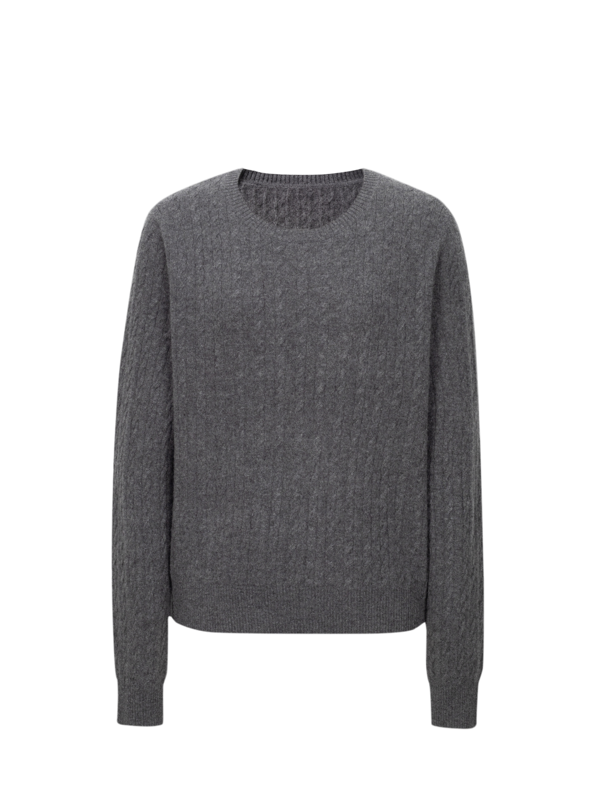 Textured Cashmere Crewneck Sweater