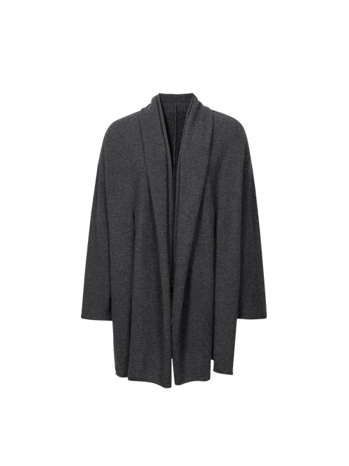 Load image 1 in gallery view. Pure Cashmere Open-Front Coatigan