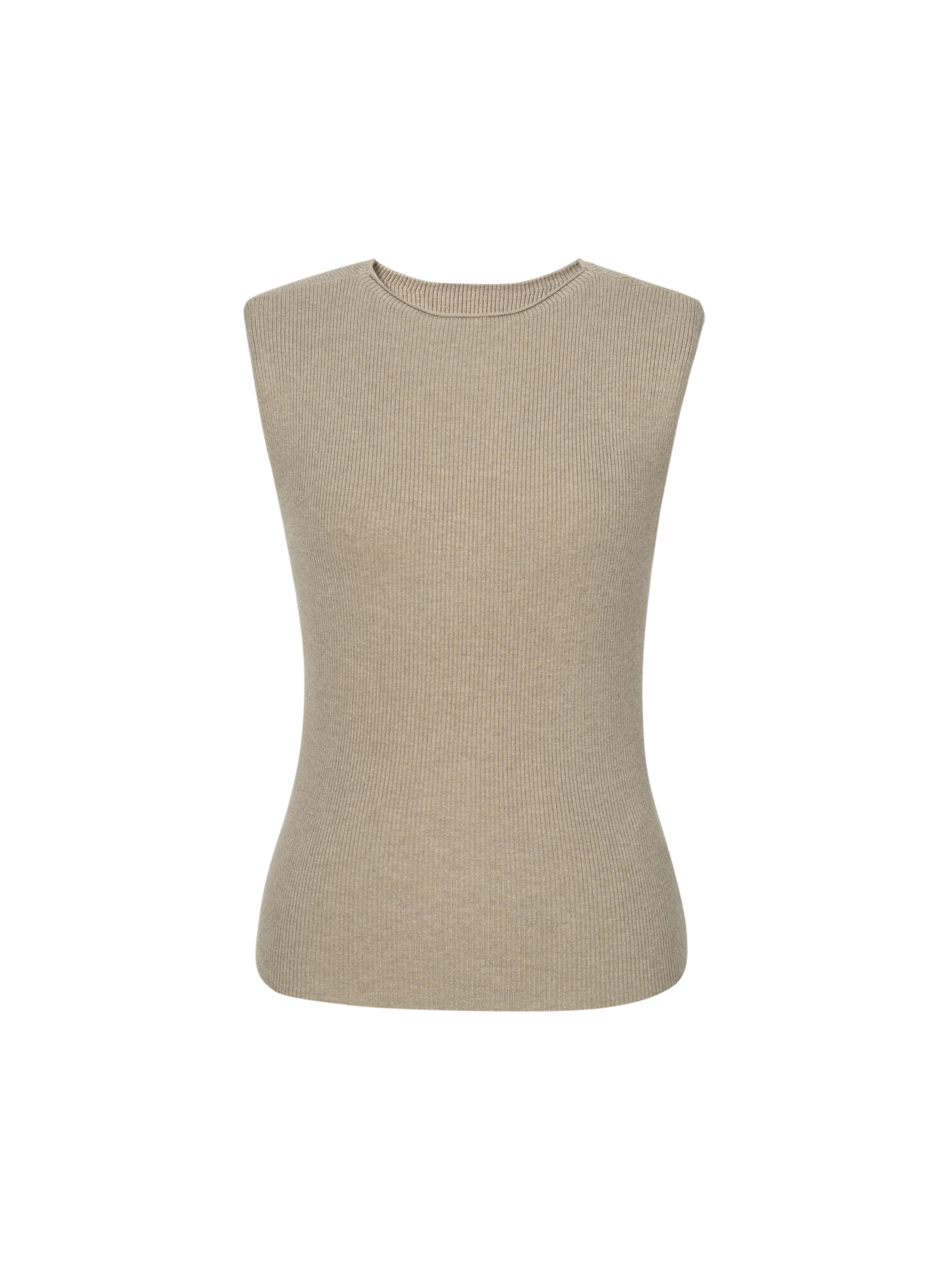 Crewneck Sleeveless Knit Tank