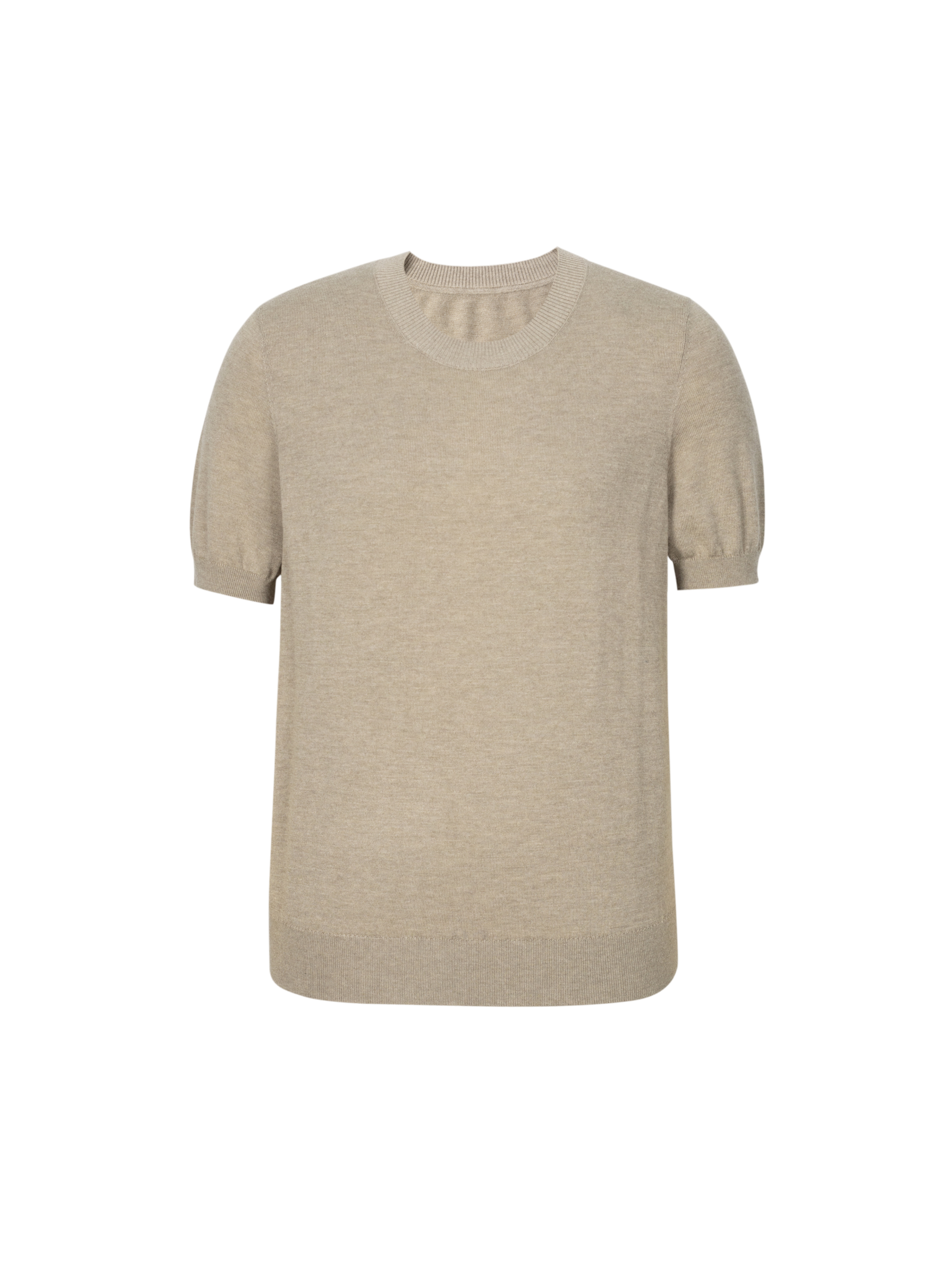 Cashmere Lightweight Short-Sleeve Top
