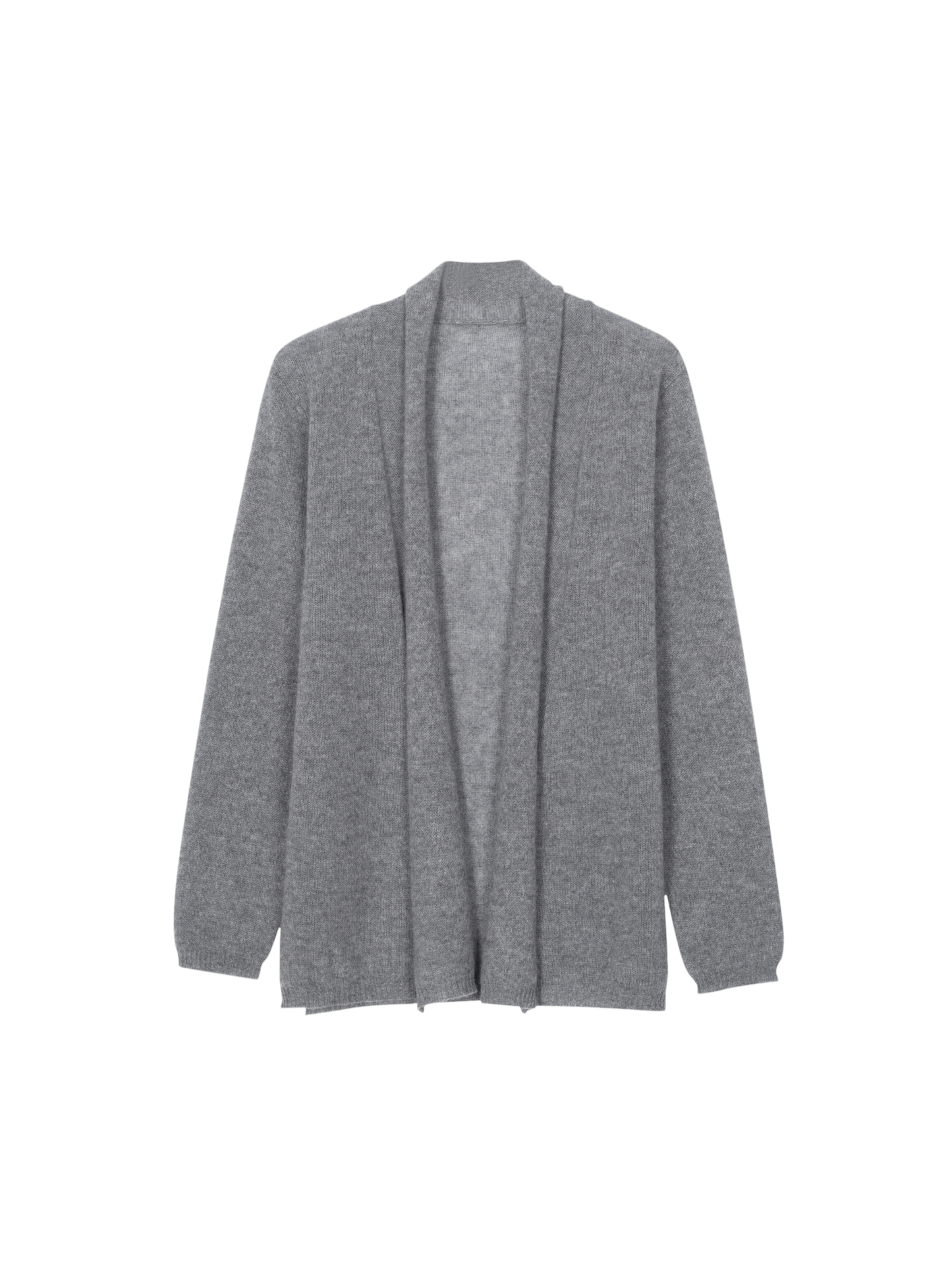 Pure Cashmere Drop-Shoulder Long-Sleeve Cardigan