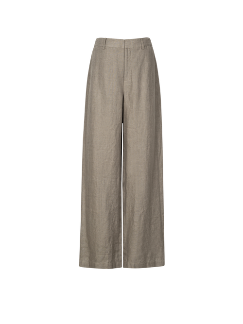 Load image 1 in gallery view. Relaxed Wide-Leg Linen Pants
