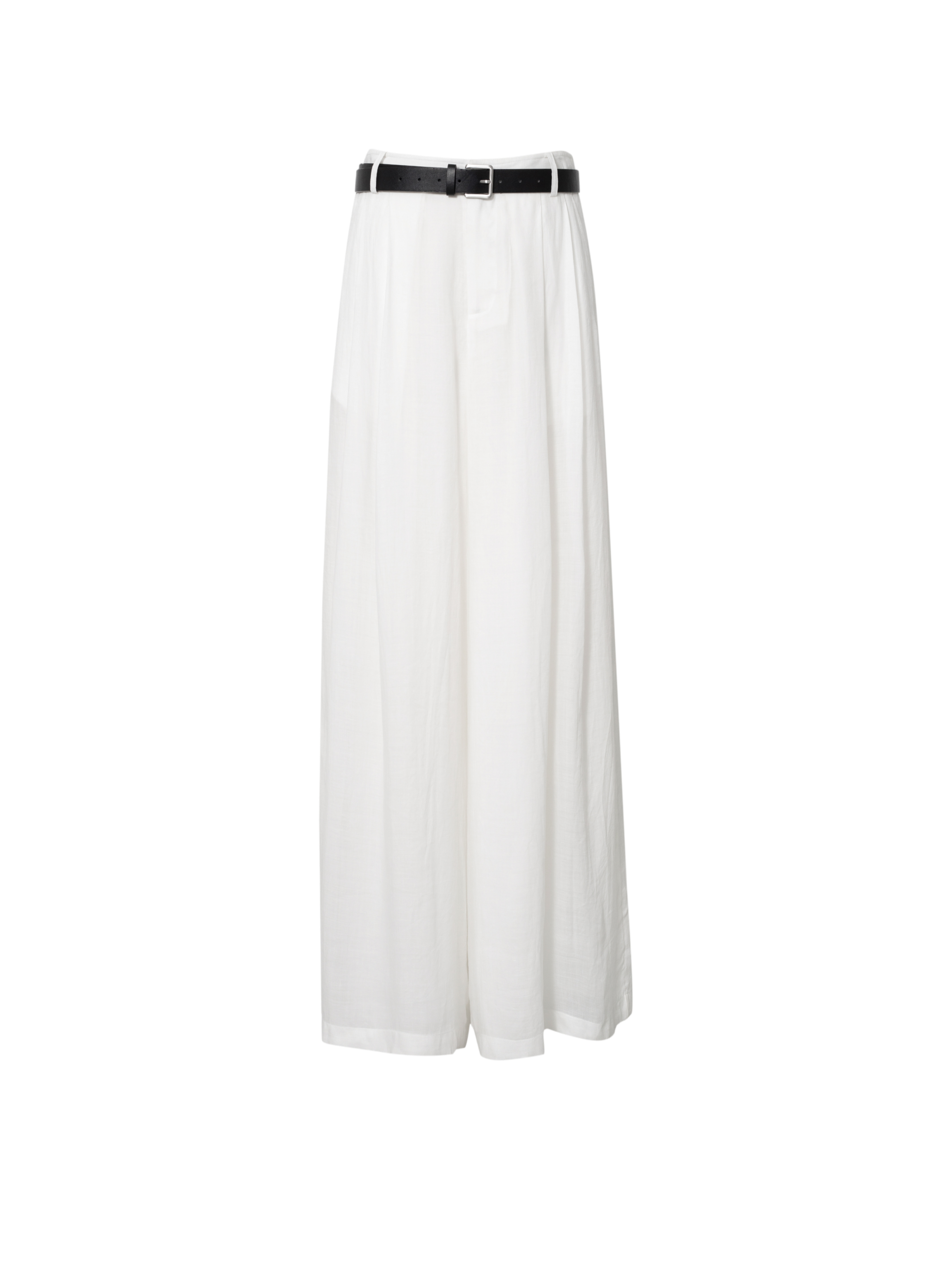 Relaxed Wide-Leg Linen-Blend Pants