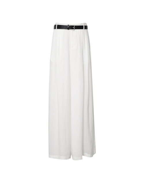 Load image 1 in gallery view. Relaxed Wide-Leg Linen-Blend Pants