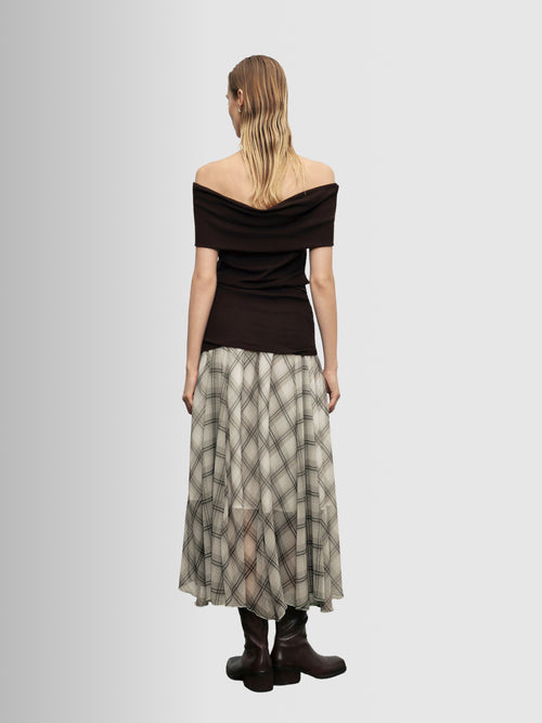 Load image 1 in gallery view. Plaid Skirt