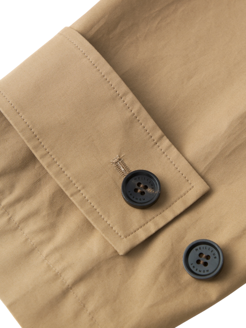 Load image 1 in gallery view. Beltless Trench Coat with Throat Latch