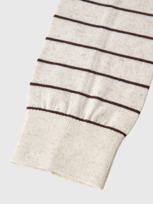 Load image 1 in gallery view. Twofer Tie-Sleeve Striped Cardigan