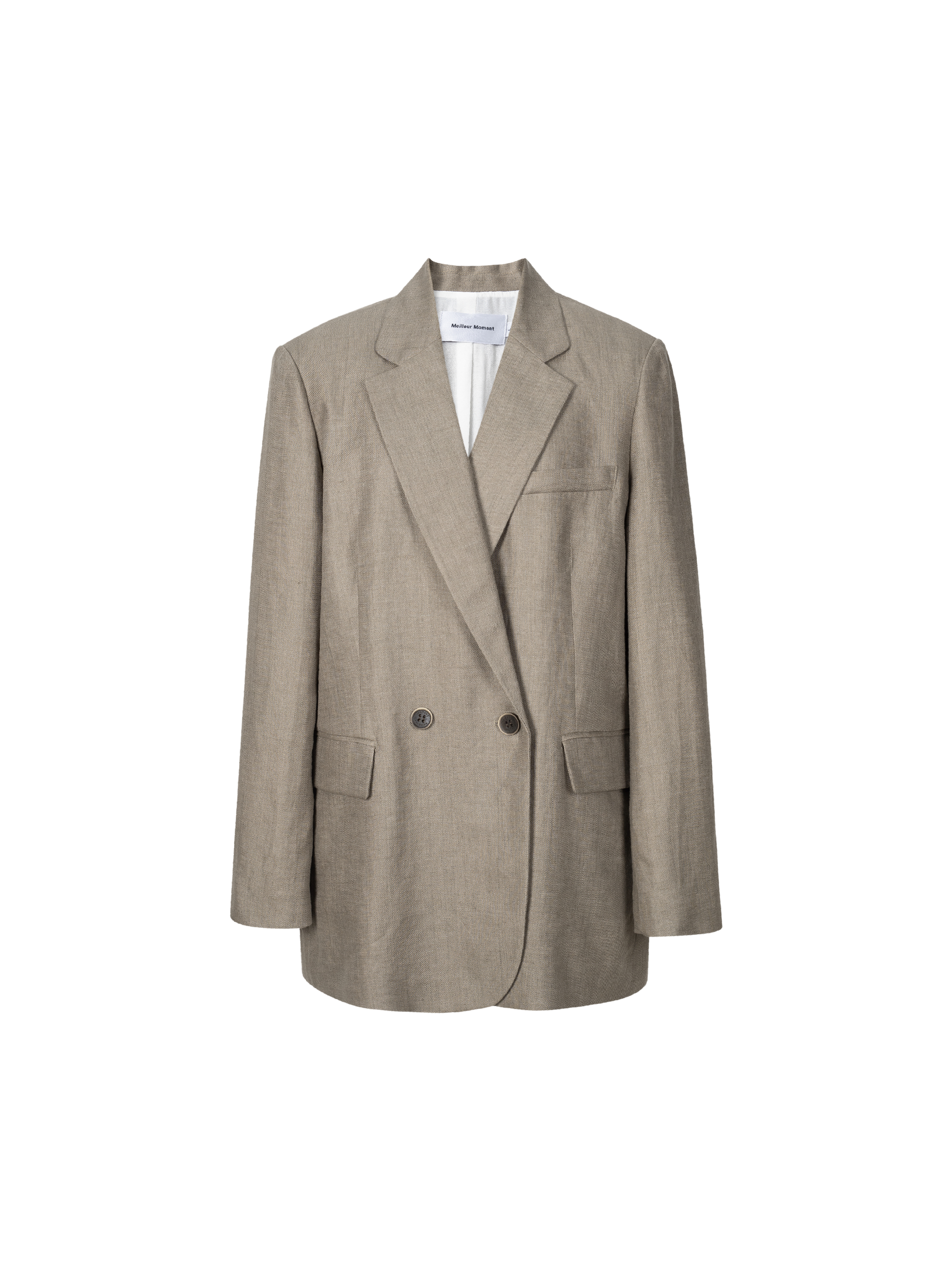 Linen Double-Breasted Blazer